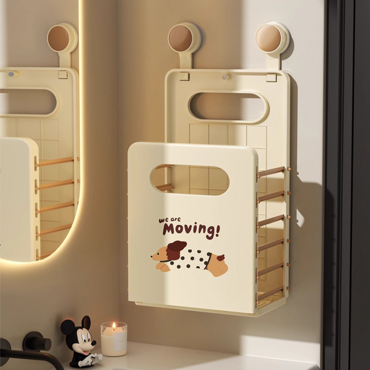 Wall-Mounted Foldable Laundry & Storage Basket