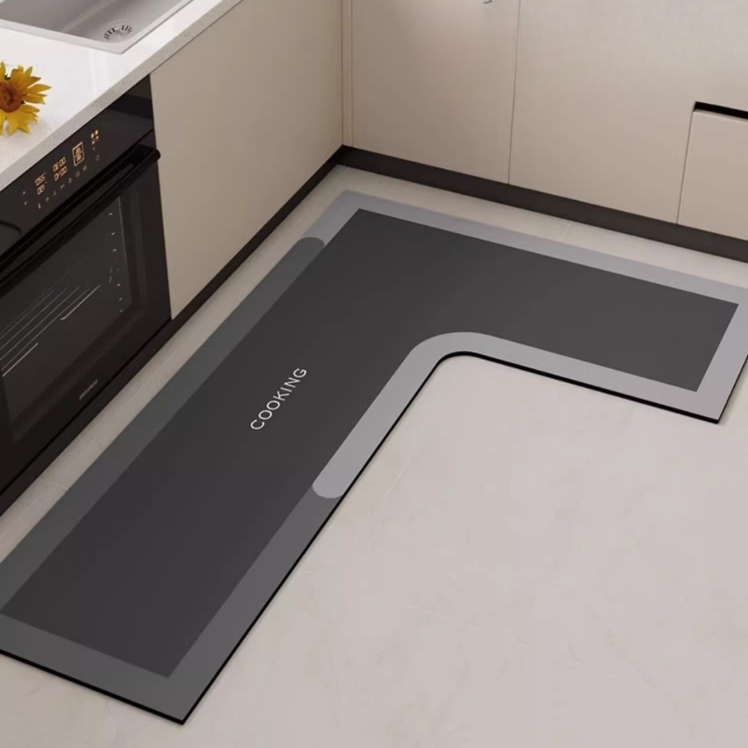 Anti-Slip Design L-Shaped Water Absorbing Mat