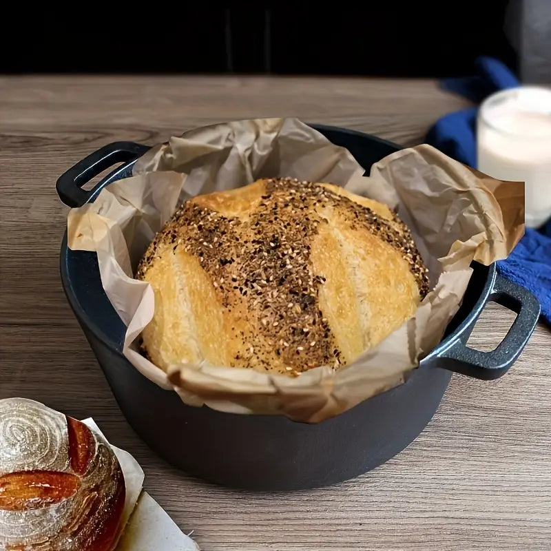 All-in-One Cast Iron Dutch Oven with Skillet Lid