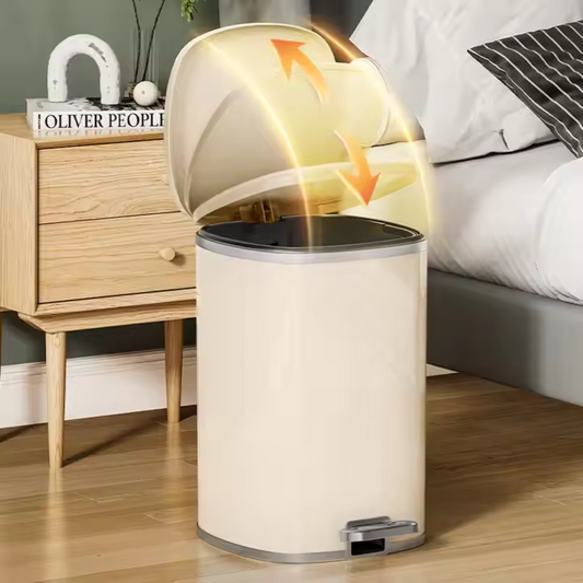 Odor-Free Large Capacity Trash Bin with Foot Pedal