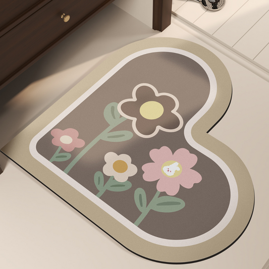 Non-Slip Rubber Base Ultra-Absorbent Suede Kitchen Mat