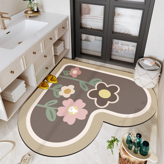 Non-Slip Rubber Base Ultra-Absorbent Suede Kitchen Mat