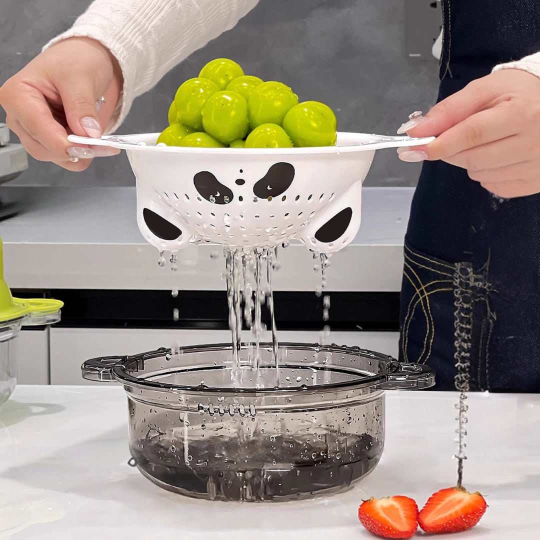 Double-Layer Multi-Purpose Drain & Storage Basket