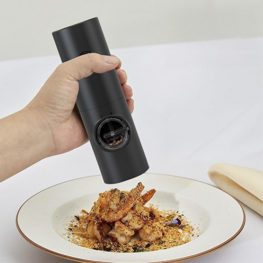 One-Touch Adjustable Spice Grinder with LED Light