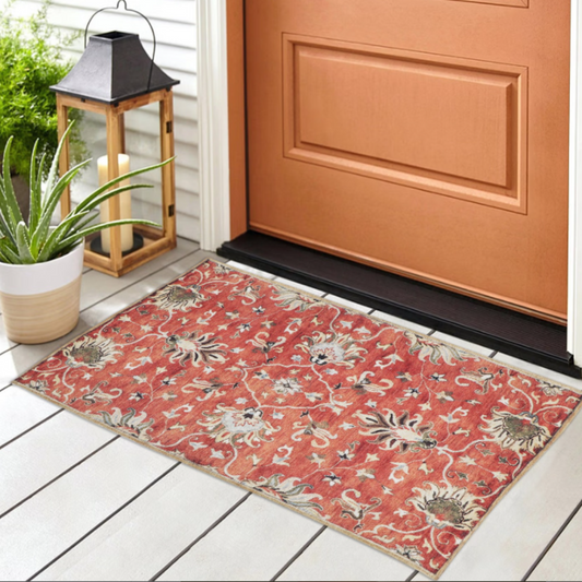 Elegant Cotton Printed Doormat for Home Decor