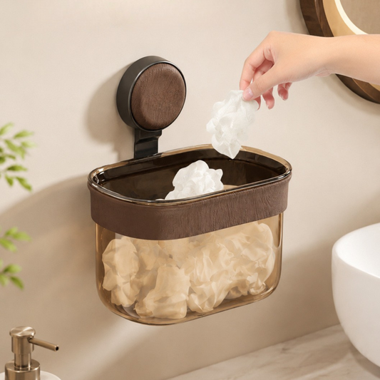 Modern Transparent Wall Mounted Storage Basket