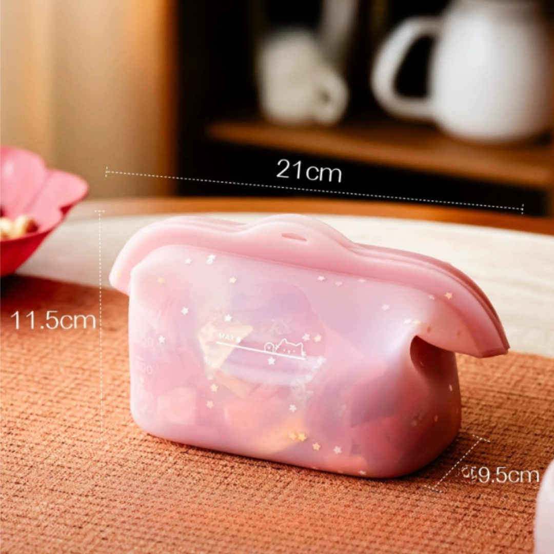 Reusable Silicone Stand Up Storage Bag - 1000ml