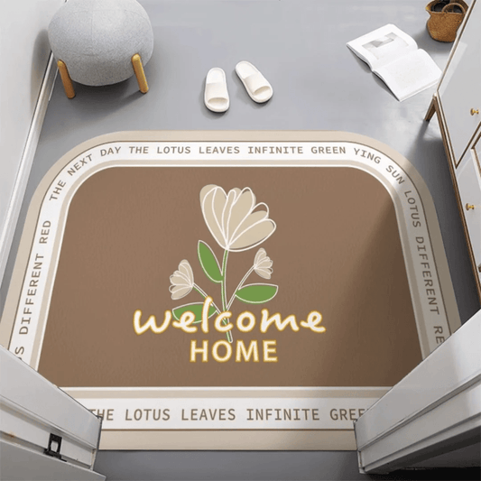 Grand Welcome Slip-Resistant Floor Mat with Chic Design