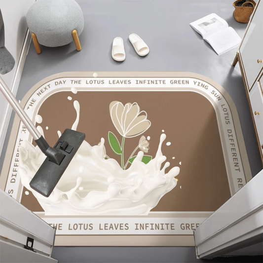 Grand Welcome Slip-Resistant Floor Mat with Chic Design