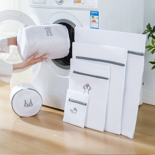 Premium Anti-Deformation Laundry Net Bag (Set of 6)