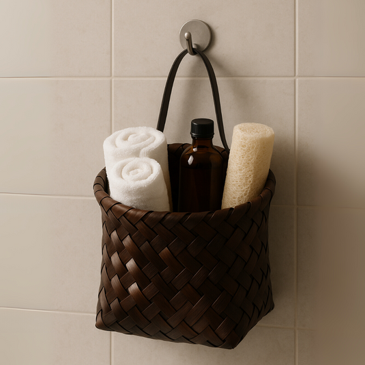 Multi-Purpose Rustic Woven Wall Hanging Storage Basket