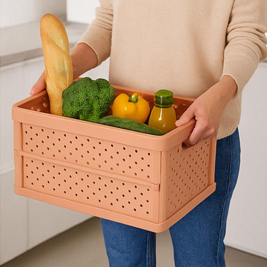 Compact Foldable Space Saving Multipurpose Storage Organizer - 32L Capacity