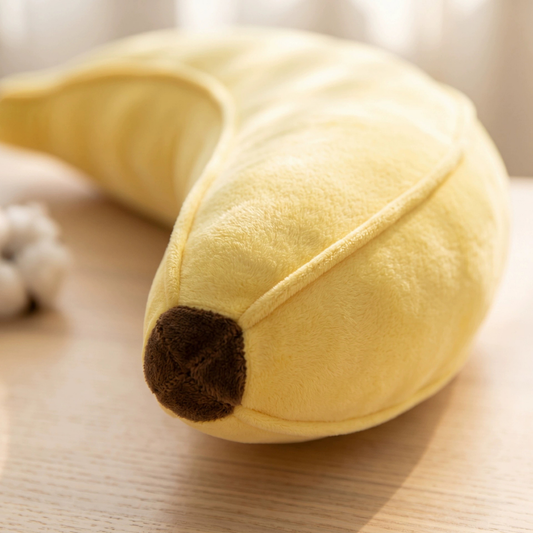 Soft Banana Plush Fabric Cushion