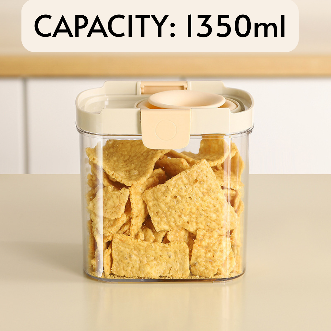 Premium Airtight Kitchen Storage Jars with Durable Sealed Lid