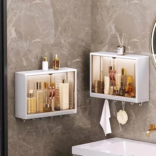 Modern Wall-Mounted Bathroom Storage Cabinet with Adjustable Shelves