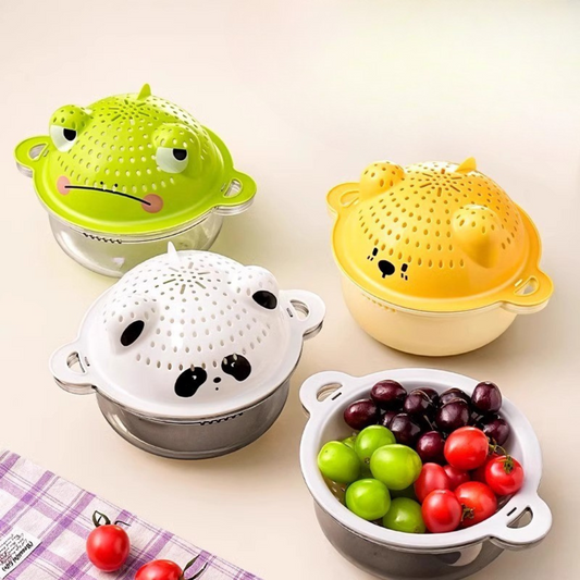 Double-Layer Multi-Purpose Drain & Storage Basket