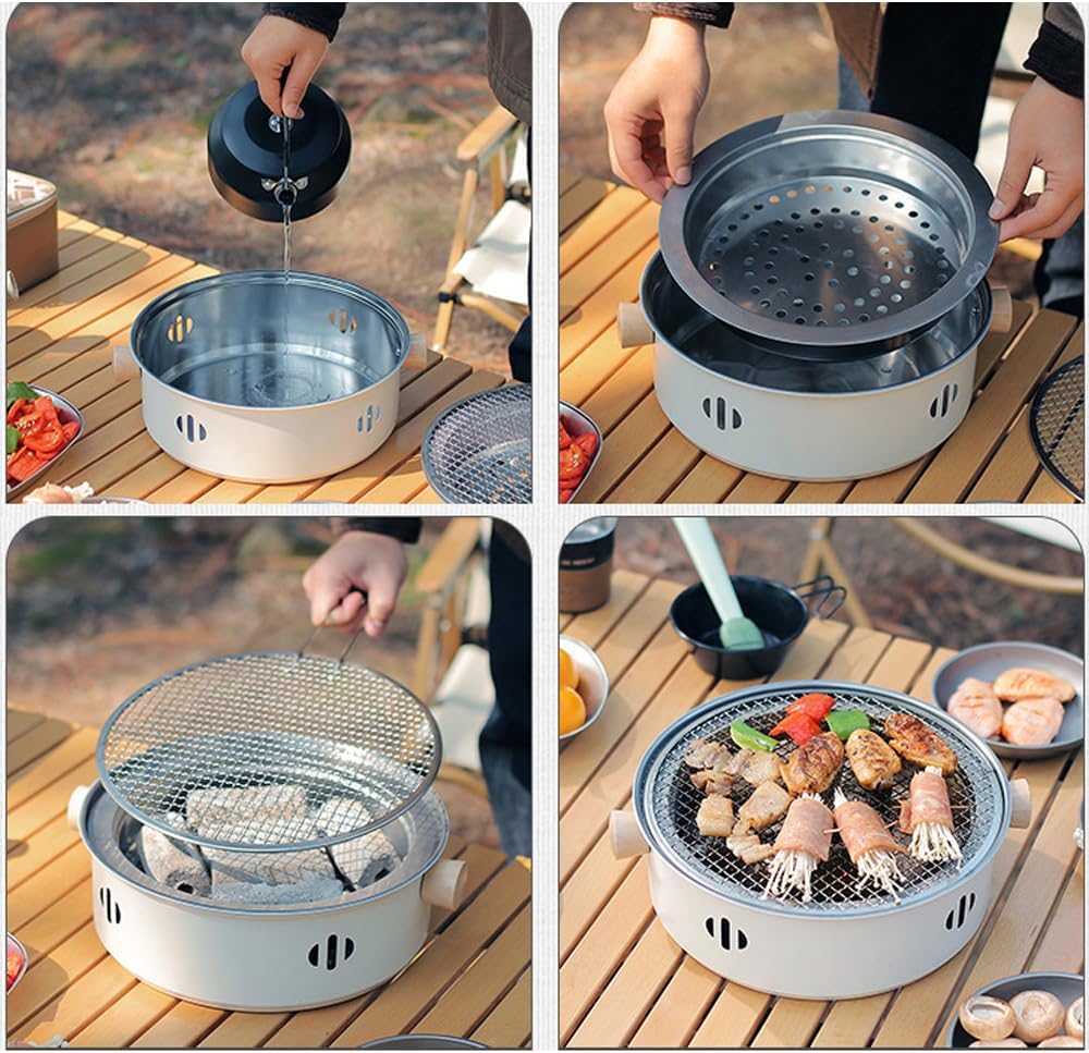 Ultimate Stainless Steel Portable Charcoal BBQ Grill