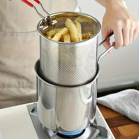 Premium Stainless Steel Multi-Function Fryer with Built-In Filter