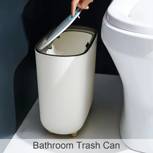 Premium Space-Saving Trash Can with Durable Material
