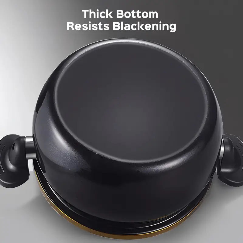 Premium Cast Iron Non-Stick Cooking Pot with Lid