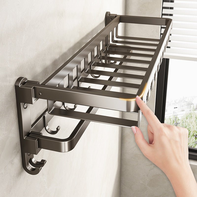 Rust-Resistant Suction Towel Hook and Storage Organizer