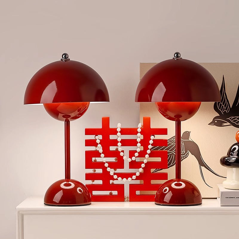 Modern Cordless LED Flower Bud Table Lamp with Touch Control