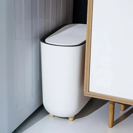 Premium Space-Saving Trash Can with Durable Material
