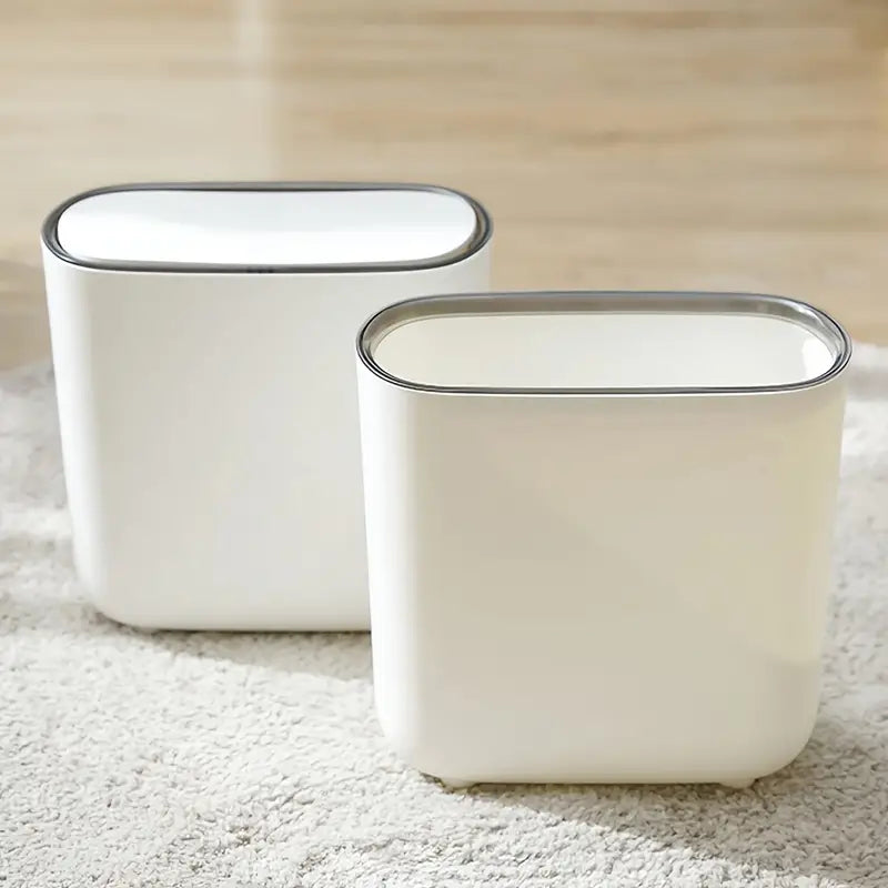 Premium Space-Saving Trash Can with Durable Material