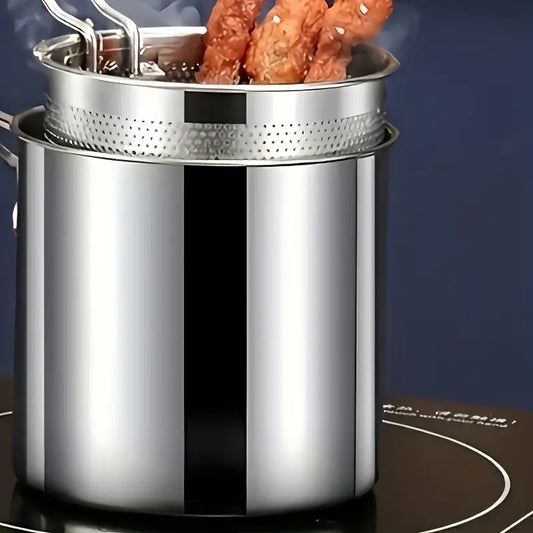 Premium Stainless Steel Multi-Function Fryer with Built-In Filter