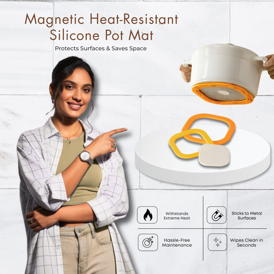 Magnetic Heat-Resistant Silicone Pot Mat