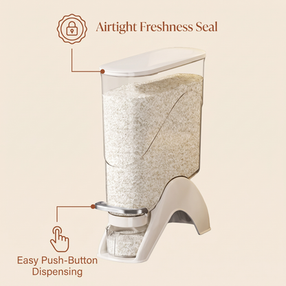 Slim Corner Airtight Grain Storage Dispenser