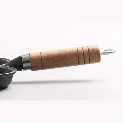 6-Hole Nonstick Cast Iron Breakfast Frying Pan
