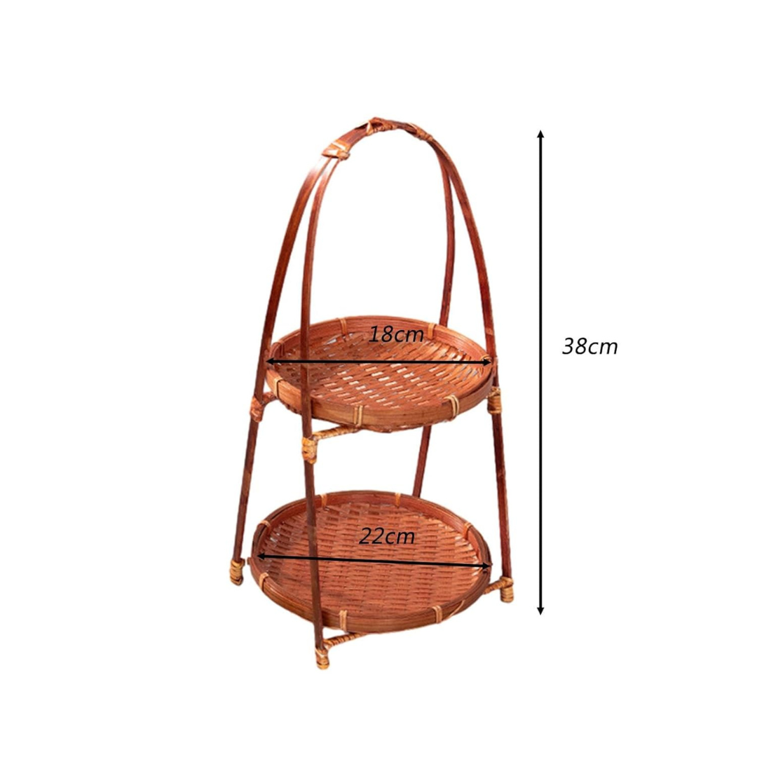 Multi-Purpose Elegant Hand Woven Bamboo Basket