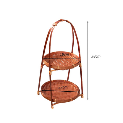 Multi-Purpose Elegant Hand Woven Bamboo Basket