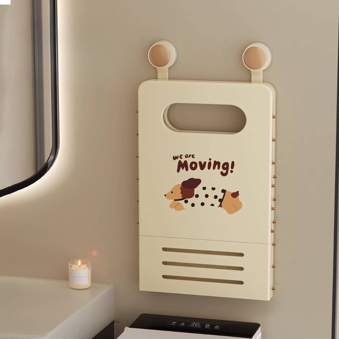 Wall-Mounted Foldable Laundry & Storage Basket