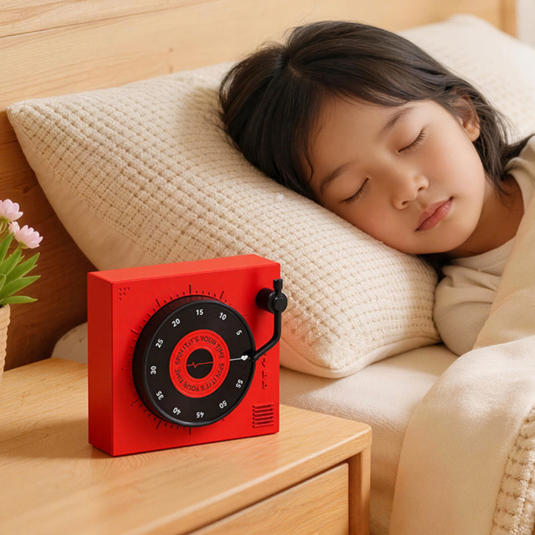 Magnetic Record Style Mechanical Kitchen Timer