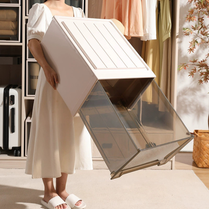 Transparent Stackable Drawer Storage Organizer Box