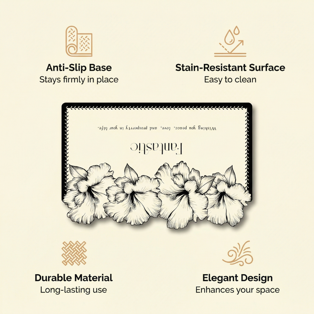 Modern Luxury Non-Slip Mat with Durable and Stain-Resistant Surface