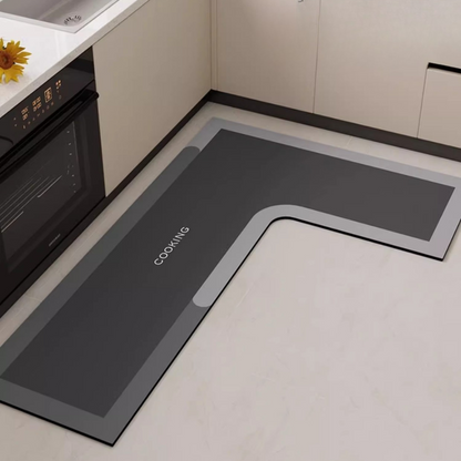 Anti-Slip Design L-Shaped Water Absorbing Mat