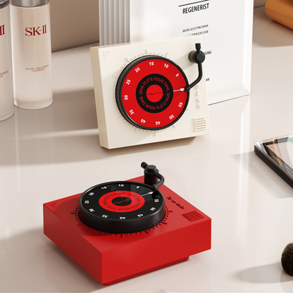Magnetic Record Style Mechanical Kitchen Timer