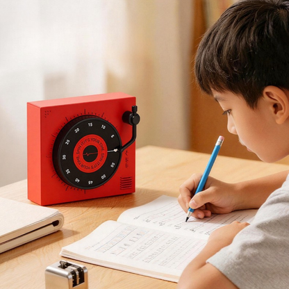Magnetic Record Style Mechanical Kitchen Timer