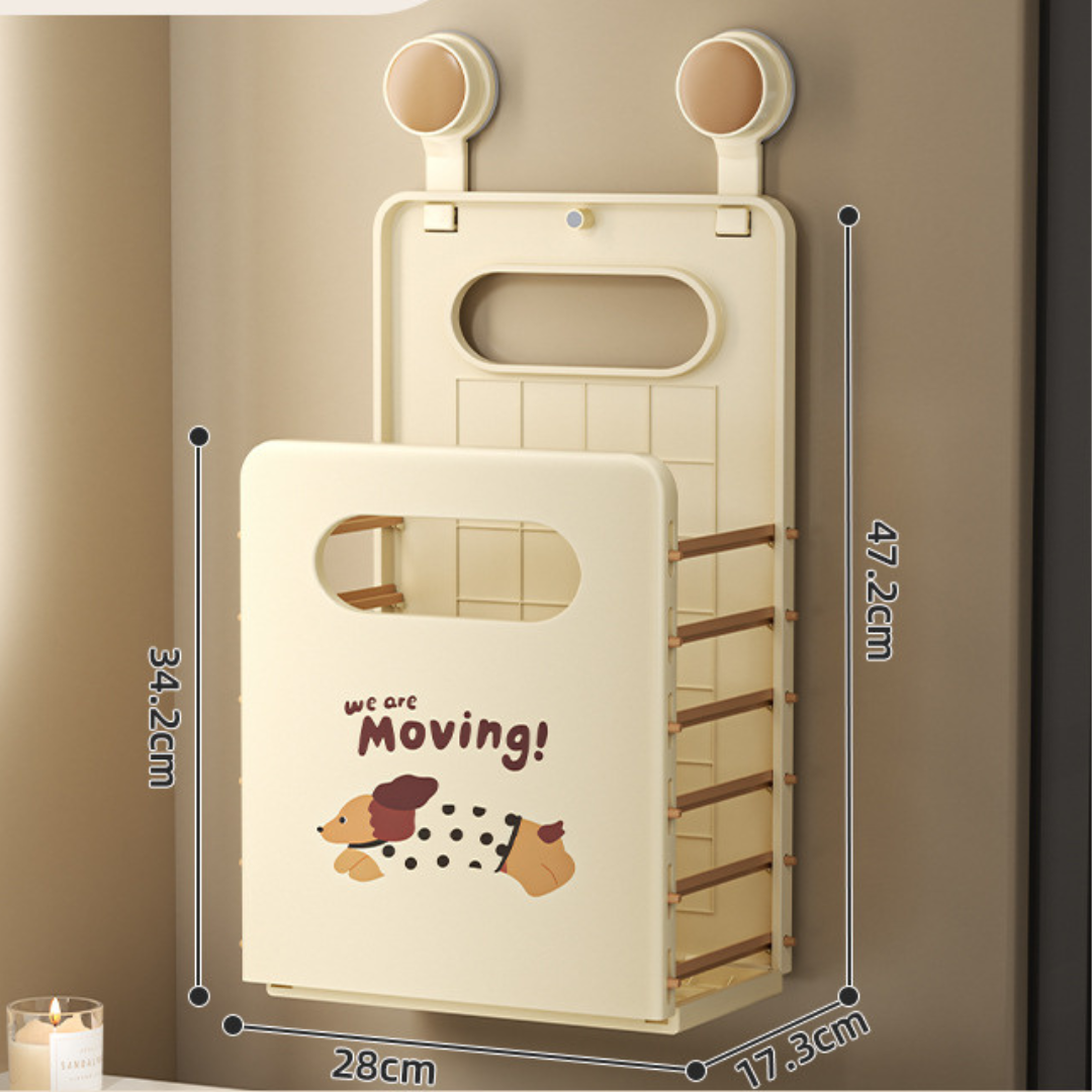 Wall-Mounted Foldable Laundry & Storage Basket