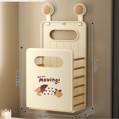 Wall-Mounted Foldable Laundry & Storage Basket