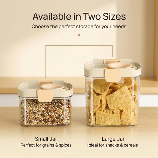 Premium Airtight Kitchen Storage Jars with Durable Sealed Lid