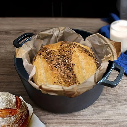 All-in-One Cast Iron Dutch Oven with Skillet Lid