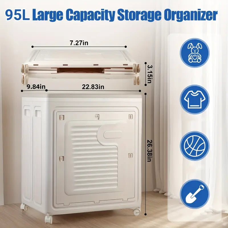 Multi-Purpose Storage Organizer with Wheels