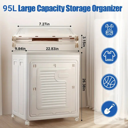 Multi-Purpose Storage Organizer with Wheels