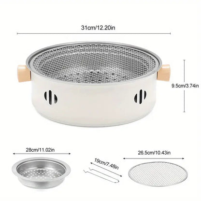 Ultimate Stainless Steel Portable Charcoal BBQ Grill