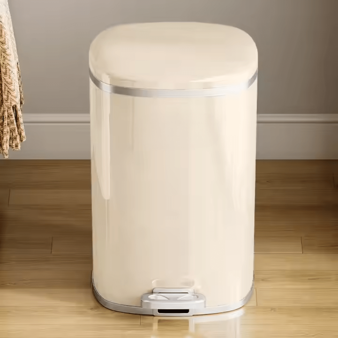 Odor-Free Large Capacity Trash Bin with Foot Pedal