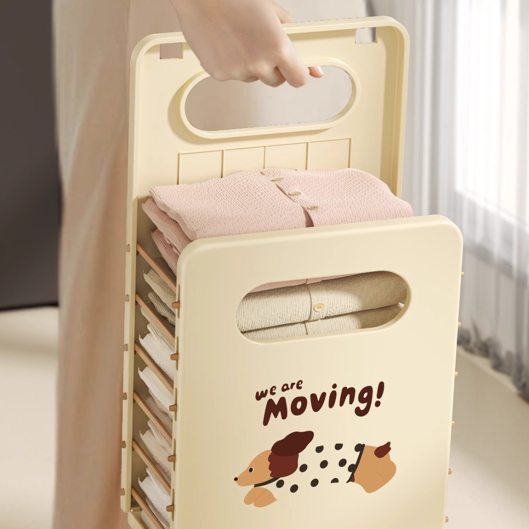 Wall-Mounted Foldable Laundry & Storage Basket